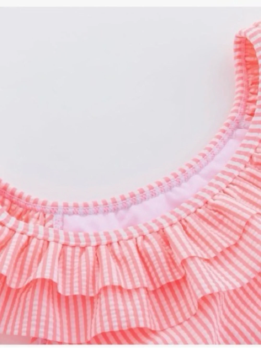 Toddler Girls Pink Ruffle High-Waist Bikini Set NWT